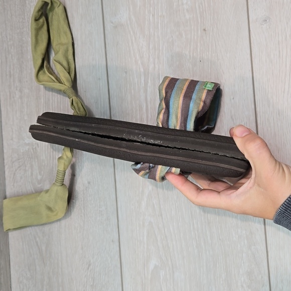 Sanuk Women Yoga Slingback Sandals Flats shoes sz 8 - Picture 7 of 9